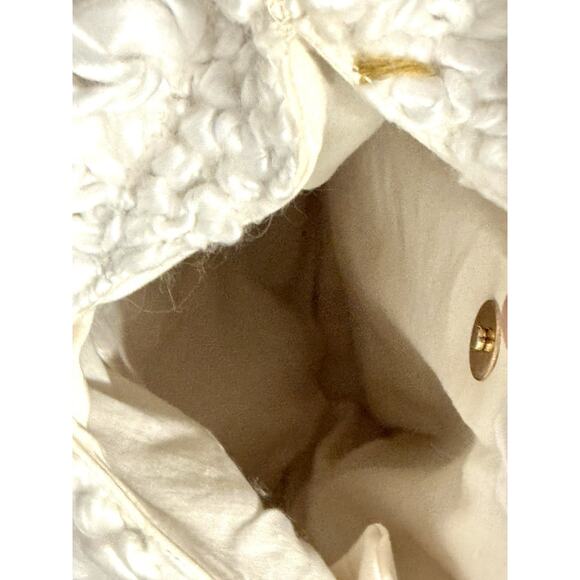 Free People Boho Cream Oslo Tote NWT $148 Indie Bohemian Woven Fringe Hippy - Picture 8 of 10